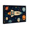 Stupell Industries Retro Rocket & Planets Canvas, design by Creative Studio